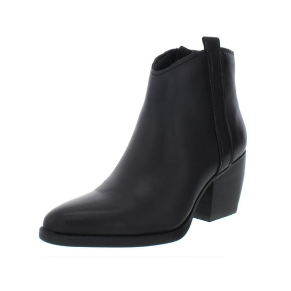 Naturalizer Womens Fairmont Leather Ankle Booties Black 8.5 Medium (B,M)