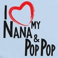 thumbnail image 2 of CafePress - I Heart My Nana And Pop Pop Body Suit - Baby Light Bodysuit, Size Newborn - 24 Months, 2 of 4
