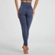 thumbnail image 4 of Gibobby Pantalones de Casuales Cintura a medias altas sin costuras Pantalones de ejercicio Pantalones de yoga para levantamiento de glúteos de yoga para mujeres(Azul， M), 4 of 5