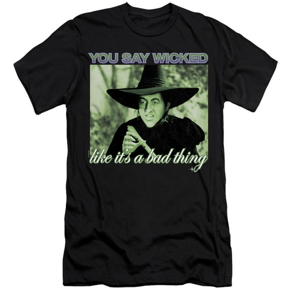 The Wizard of Oz Wicked Witch Unisex Adult Canvas Brand T Shirt, Black, Large