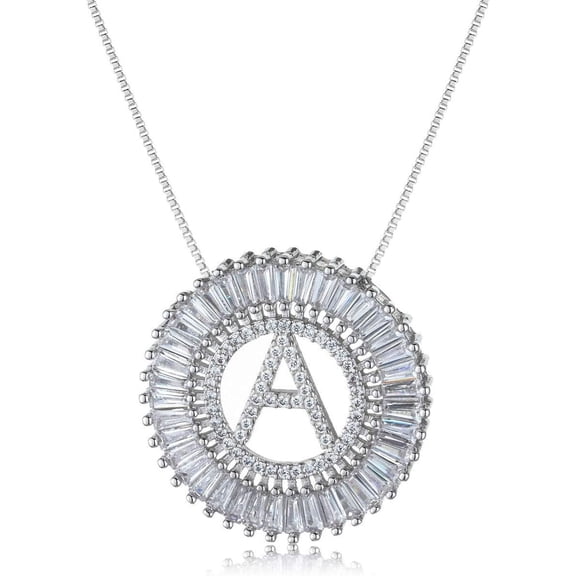 A-Z Alphabet Pendant Necklaces Charms Women Initial Letter Chain Necklace 4 Colors[o666]