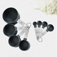 thumbnail image 2 of 8Pcs Measuring Spoon Stainless Steel Baking Tea Coffee Kitchen Scale Cup, 2 of 5