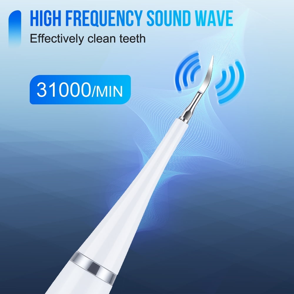 Flaremore Plaque Remover for Teeth,Rechargeable Electric Toothbrush,Water Dental Flosser Pick for Teeth 6-in-1 Electric Tooth Cleaner, Cordless Portable Waterproof Oral Irrigator White