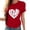 Red, variant on Tbopshirt Womens Tops,Valentine's Day T-Shirts for Women Short Sleeve Graphic Tees, Plus Size Tops,Round Neck Lover Heart Shirt Printed S-XXXL