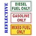 thumbnail image 3 of Reflective Diesel Fuel Only Gasoline Only Mixed Fuel Only Vinyl Decal | Sticker | Fuel Gas Door Transfer Tank Eco Pump Gas Label Weatherproof (Combo Pack), 3 of 3