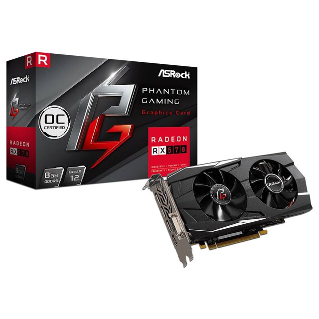 Tarjeta de Video AMD Radeon RX 570 Asrock Gaming, 8GB GDDR5, 1xHDMI ASRock PG D RADEON RX570 8G