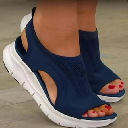 Plus Size Women s Shoes Summer Comfort Casual Sport Sandals Women Wedge Sandals Women Platform Sandals (Color : A  Size : 38)