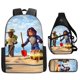 thumbnail image 1 of Conjunto de tres piezas de ROBLOX Roblox My Virtual World, mochila escolar para estudiantes de primaria y secundaria, estuche para lápices, 1 of 4