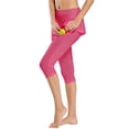 thumbnail image 2 of Tqcoqu Women's High Waisted Loose Yoga Flared Striped Athletic Lounge Pants for Workout, Yoga & Daily Wear,Pink,Women's S-XL, 2 of 5
