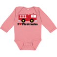 thumbnail image 3 of Inktastic I Heart Firetrucks Boys or Girls Long Sleeve Baby Bodysuit, 3 of 5