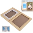 thumbnail image 5 of Kit de Recuerdo de Huellas de Mascotas ANGGREK Marco de Fotos Conmemorativo Plegable, 5 of 5