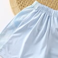 thumbnail image 7 of Amidoa Girls Summer 2 Piece Outfits Cute Short Sleeve and Casual Shorts Kids Clothing Set Blue Size 12, 7 of 7