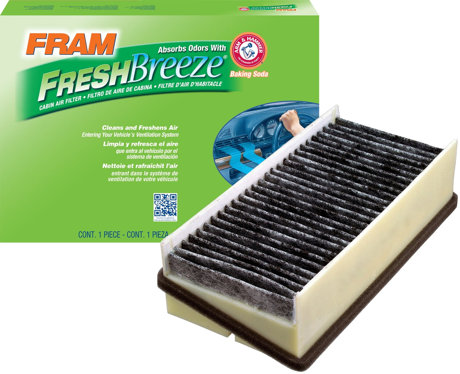 FRAM Fresh Breeze Cabin Air Filter, CF8327A