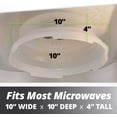 thumbnail image 2 of Magnetic Splatter Cover, 10-Inch Clear BPA-Free Food Lid, Vented Plate Guard with Steam Vents, Anti-Splash Microwave Lid, Dishwasher Safe, Space-Saving Magnetic Storage - Black, 2 of 3