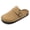 Camel, variant on Women’s Everyday Clogs with Cork Footbed, Adjustable Buckle & Arch Support, Comfortable Lightweight Indoor/Outdoor Shoes,Size 9,Camel