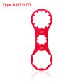 thumbnail image 1 of Wosthever Llave de horquilla delantera de bicicleta, llave de eliminación de reparación de aleación de aluminio, diseñada para SUNTOUR Ciclismo Un rojo (8T-12T), 1 of 6