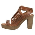 thumbnail image 3 of Roper Womens Mika Iii Embossed Cut Out Block Heel  Casual Shoes, 3 of 5