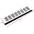 thumbnail image 1 of Grille d'Aération en Aluminium 80*150-400mm Argentée avec Ventilation, 1 of 4