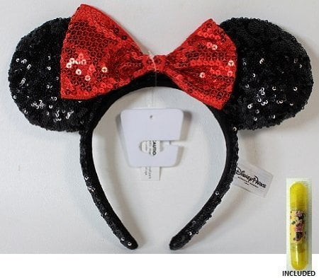 Details about   Disney Park Star Dot Bow Gold Minnie Mouse Ears Mickey New Sequins Cos Headband 