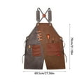 thumbnail image 3 of Unisex Canvas Work Apron with Adjustable Straps Multi Pockets Suitable for Woodworking Painting and Crafts, 3 of 4