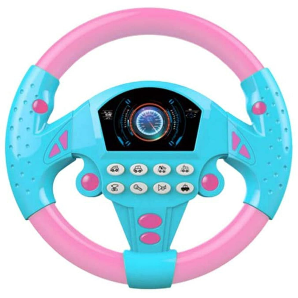 MELLCO Driving Steering Wheel Toy, with Sound Simulation Driving Car