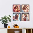 thumbnail image 2 of 4pcs diamond painting kit, religious Jesus 5D DIY creative home wall decoration craft, festive birthday Christmas gift, 2 of 7