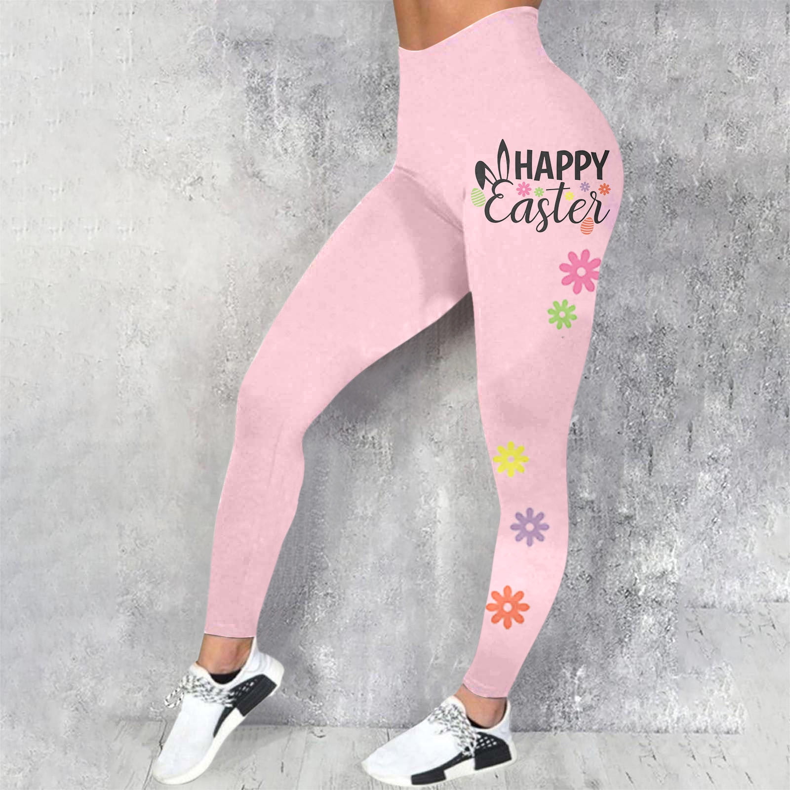 Womens Halara Pants Women's Casual Sports Yoga Slacks Colorful Easter Print  Tight Leggings Casual Training Slacks Petite Sweatpants For Women