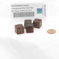 thumbnail image 2 of Smoke Transparent Dice with Red Pips Square Corners D6 16mm (5/8in) Set of 4 Wondertrail, 2 of 2