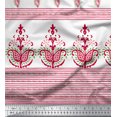 thumbnail image 2 of Soimoi Rayon Crepe Fabric Stripe & Paisley Panel Print Fabric by The Yard 46 Inch Wide, 2 of 2
