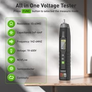 Huepar Digital Multimeter, 4000 Counts DC/AC Mini Voltmeter Electronic Multi Testers Pen, Accurately Measures Voltage Current Resistance