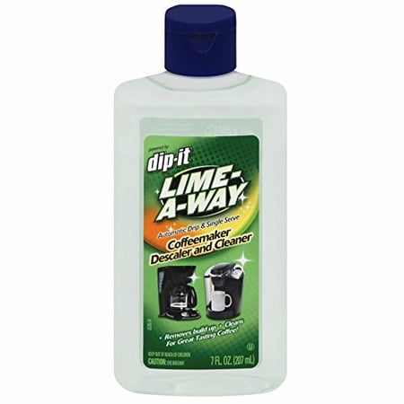 Lime-A-Way Dip-It Coffeemaker Cleaner, 7 fl oz Bottle, Descaler & Cleaner for Drip & Single Serve Coffee Machines (Pack of