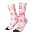 thumbnail image 1 of Balery Pigs Head And Donuts Calcetas Largas con Estampado para Hombre y Mujer – Suaves y Transpirables, Talla Única (US 5-11), 1 of 6