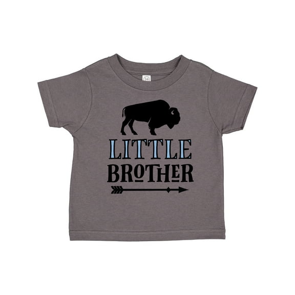 Inktastic Little Brother Native Buffalo Boys Toddler T-Shirt