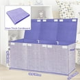 thumbnail image 4 of Toy Storage Box for Kids,Extra Large Toy Box Chest with Lids,Foldable Toy Organizers and Storage Bins with Handles for Nursery,Home,Office 35.8"x12.6"x16"(Purple), 4 of 14