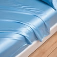 thumbnail image 4 of Full Size 4 Piece Sheet Set - 4 Piece Bedding Sheets & Pillowcases - Hotel Luxury, Extra Soft, Cooling Bed Sheets - Easy Care, Wrinkle, Fade, Stain Resistant (Full, Light Blue), 4 of 5