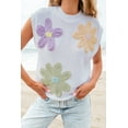 thumbnail image 6 of Casuashion Elegant White Crochet Flower Sweater Top - Handmade Beauty for Any Occasion!, 6 of 8