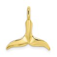 thumbnail image 1 of FB Jewels 10K Yellow Gold 3D Whale Tail High Polish Pendant, 1 of 3