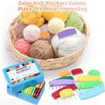 thumbnail image 4 of 20 Pcs Knit Blocker Pins Combs, Color Knit Blockers Combs for Blocking, Rainbow Knitting Blockers Pins for Blocking Mats, 4 of 6