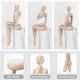 thumbnail image 3 of Estatua decorativa BMLCGJ Thinker de resina dorada de 5,2 cm, 3 of 7