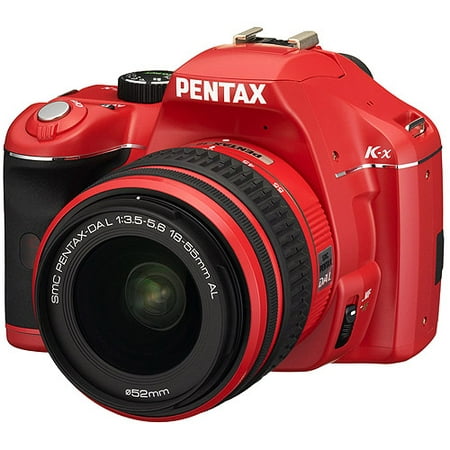 Pentax K-x - Digital camera - SLR - 12.4 MP - APS-C - 720p - 3x optical zoom DA L 18-55mm AL lens - (Best Pentax Digital Lenses)