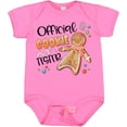 thumbnail image 3 of Inktastic Official Cookie Tester Cute Gingerbread Boys or Girls Baby Bodysuit, 3 of 5