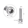 thumbnail image 2 of #8-32x3/4" Hex Socket Bolts 304 Stainless Steel Polished 25 Pack, 2 of 5