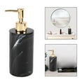 thumbnail image 6 of Marble Soap Dispenser 280 / 350ml Kitchen Bathroom Countertop 350ml black, 6 of 8