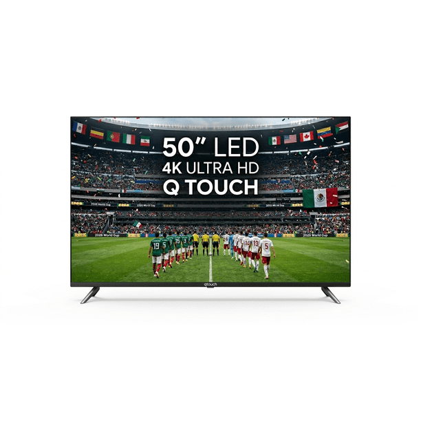 Smart TV Q.touch 4K Ultra HD 50 pulgadas QN5023 WIFI Negro