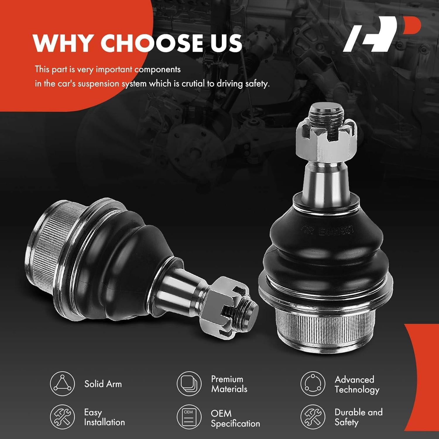 A-Premium Front Lower Ball Joints Set Compatible with Chevrolet Silverado 1500 Tahoe Express 2500 Suburban GMC Sierra Yukon Savana Cadillac 2-PC Set Fits select: 2014 CHEVROLET SILVERADO K1500