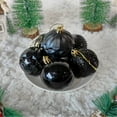 thumbnail image 4 of AZXY 12PC Tree Ornaments Balls Sets For Christmas Black Christmas Tree Ornament Decorations Hanging Plastic Glitter Xmas Decor Shatterproof for Holiday Indoor Party Supplies, 4 of 7