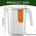 thumbnail image 4 of npkgvia Pitchers & Carafes Water Pitcher With Lid Perfect For Making Tea Juice And Cold Drink Water Jug For Hot/Cold Lemonade Juice half pitcher Clearance, 4 of 8