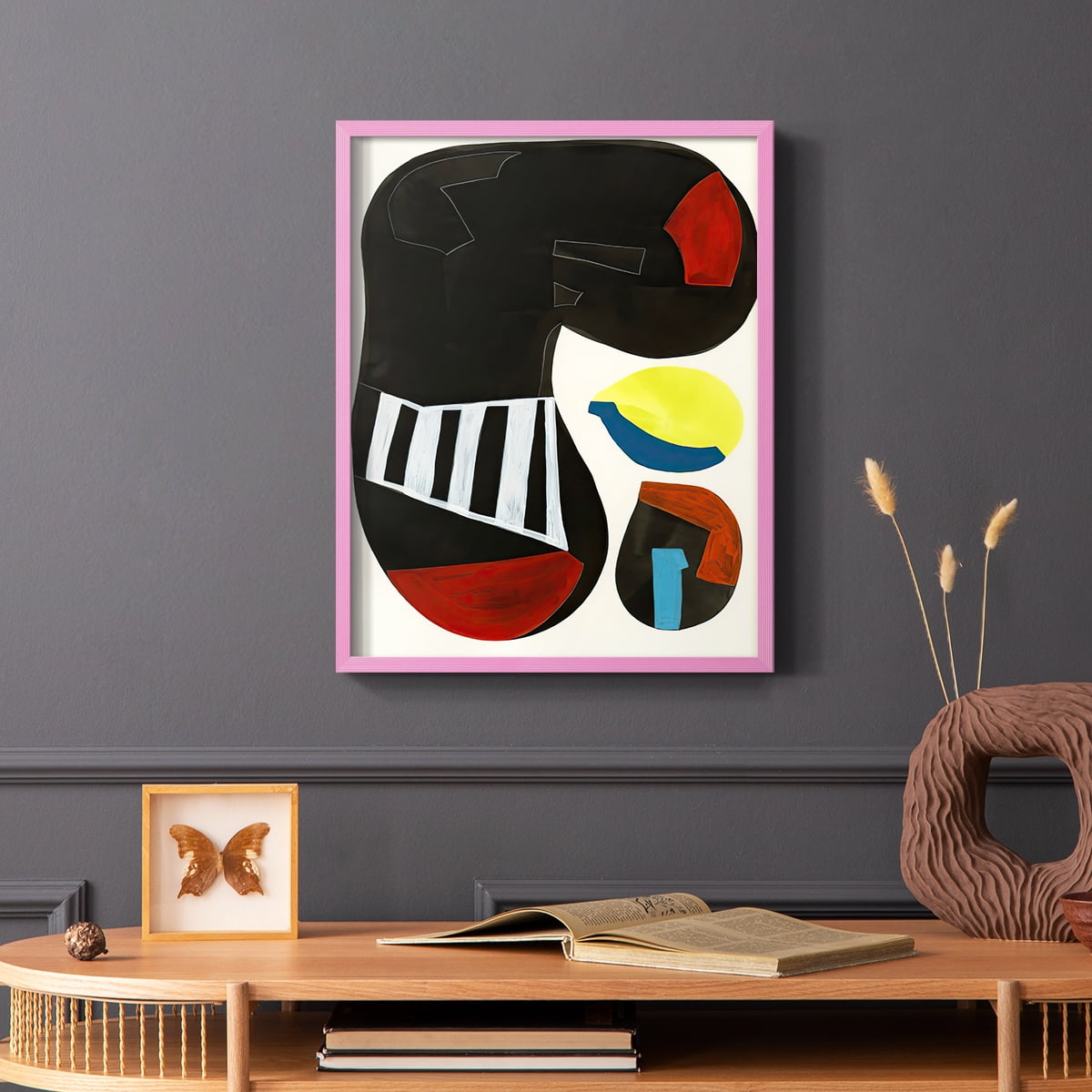 Barcelona I in Paper Solid Wood 11 x 14 Framed Print