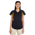 thumbnail image 1 of Polo Avenger de mujer NEGRO/ ORO LT 3XL Holloway 222730, 1 of 1