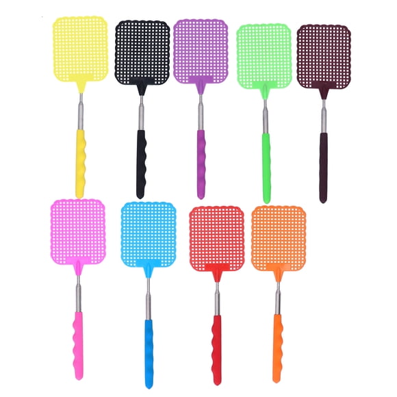 Raqueta de Moscas retráctiles, Práctica de Swatter de Mosquitos de Acero para inoxidable para repele Mosquitos para anti-Moscas